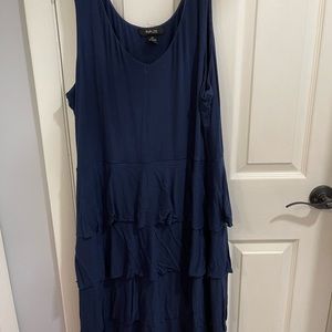 Dress 2x - cotton blend Navy